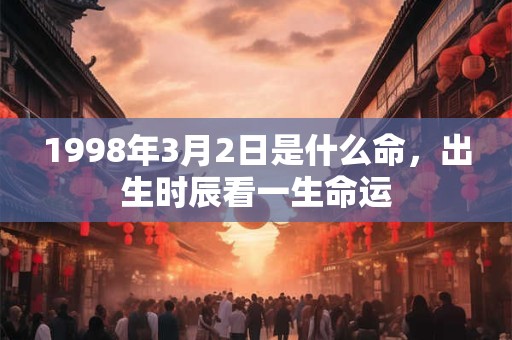 1998年3月2日是什么命,出生时辰看一生命运 1998年3月2日是什么命,出生时辰看一生命运