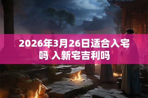 2026年3月26日适合入宅吗 入新宅吉利吗 2026年3月26日适合入宅吗 入新宅吉利吗