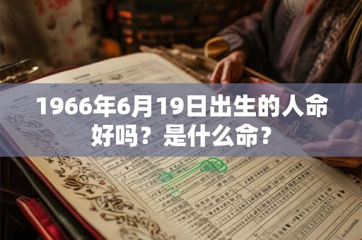 1966年6月19日出生的人命好吗？是什么命？