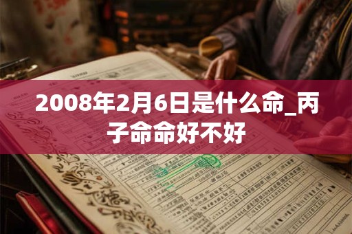 2008年2月6日是什么命_丙子命命好不好