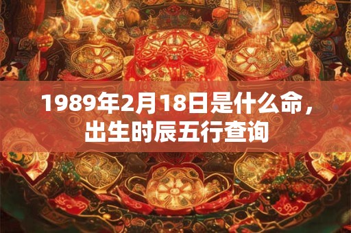 1989年2月18日是什么命，出生时辰五行查询