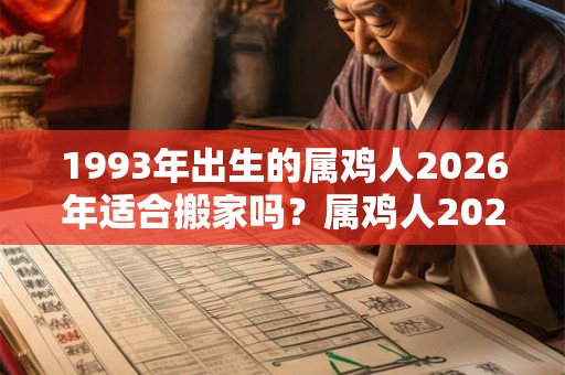 1993年出生的属鸡人2026年适合搬家吗?属鸡人2026年运势如何? 1993年出生的属鸡人2026年适合搬家吗?属鸡人2026年运势如何?