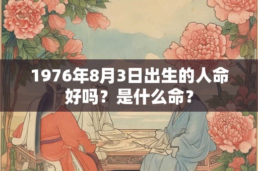1976年8月3日出生的人命好吗？是什么命？