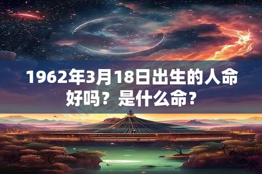 1962年3月18日出生的人命好吗?是什么命? 1962年3月18日出生的人命好吗?是什么命?