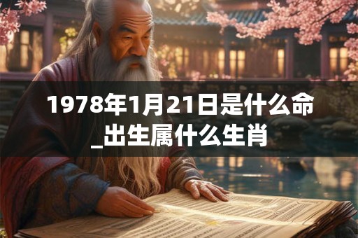 1978年1月21日是什么命_出生属什么生肖