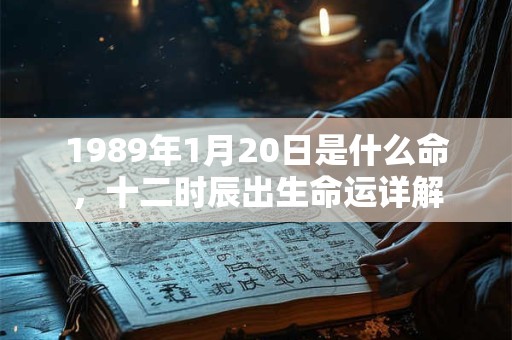 1989年1月20日是什么命，十二时辰出生命运详解