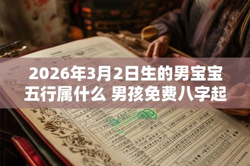 2026年3月2日生的男宝宝五行属什么 男孩免费八字起名