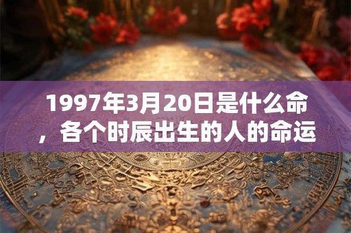 1997年3月20日是什么命，各个时辰出生的人的命运