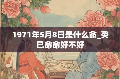 1971年5月8日是什么命_癸巳命命好不好 1971年5月8日是什么命_癸巳命命好不好
