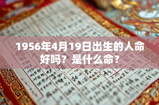 1956年4月19日出生的人命好吗？是什么命？