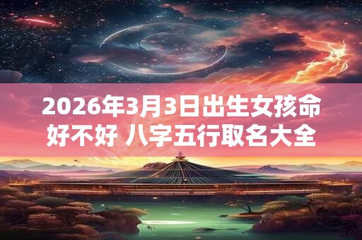 2026年3月3日出生女孩命好不好 八字五行取名大全 2026年3月3日出生女孩命好不好 八字五行取名大全
