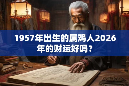1957年出生的属鸡人2026年的财运好吗？