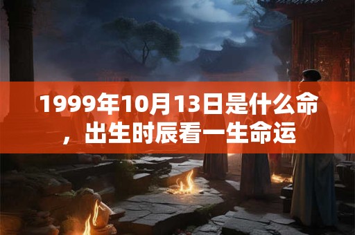1999年10月13日是什么命，出生时辰看一生命运