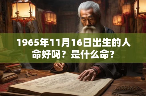 1965年11月16日出生的人命好吗？是什么命？
