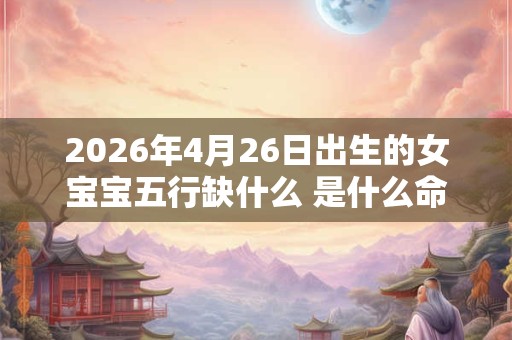 2026年4月26日出生的女宝宝五行缺什么 是什么命 2026年4月26日出生的女宝宝五行缺什么 是什么命