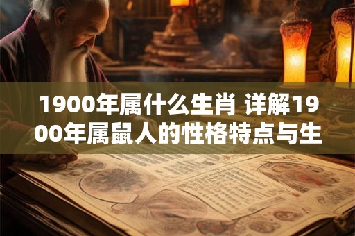 1900年属什么生肖 详解1900年属鼠人的性格特点与生活习惯 1900年属什么生肖 详解1900年属鼠人的性格特点与生活习惯