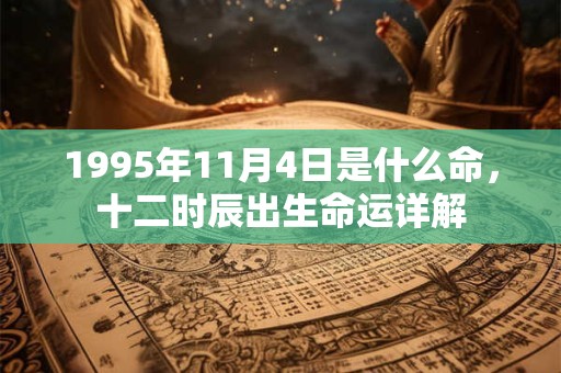 1995年11月4日是什么命，十二时辰出生命运详解