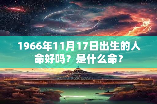 1966年11月17日出生的人命好吗?是什么命? 1966年11月17日出生的人命好吗?是什么命?