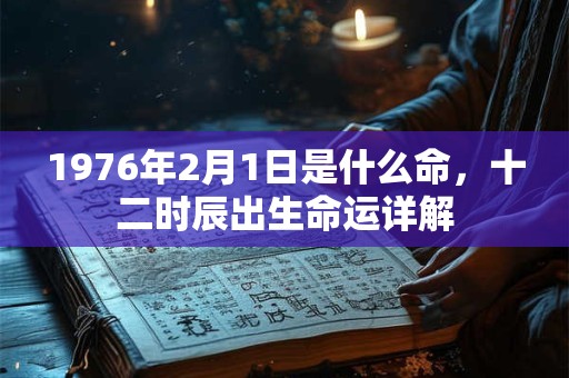 1976年2月1日是什么命,十二时辰出生命运详解 1976年2月1日是什么命,十二时辰出生命运详解