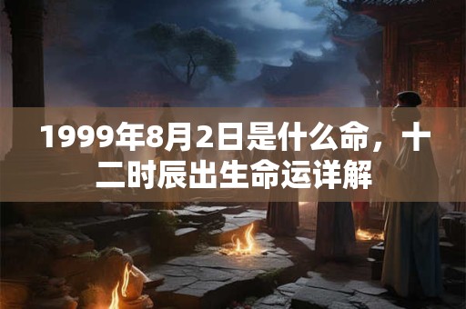 1999年8月2日是什么命，十二时辰出生命运详解