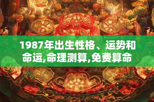 1987年出生性格、运势和命运,命理测算,免费算命