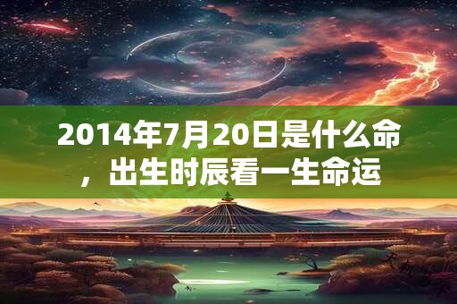 2014年7月20日是什么命,出生时辰看一生命运 2014年7月20日是什么命,出生时辰看一生命运