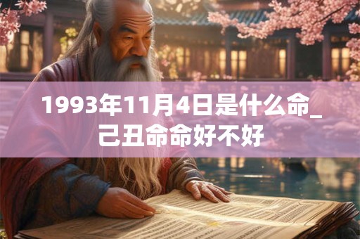 1993年11月4日是什么命_己丑命命好不好 1993年11月4日是什么命_己丑命命好不好