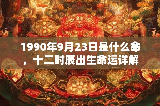 1990年9月23日是什么命，十二时辰出生命运详解
