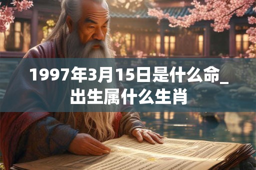 1997年3月15日是什么命_出生属什么生肖 1997年3月15日是什么命_出生属什么生肖