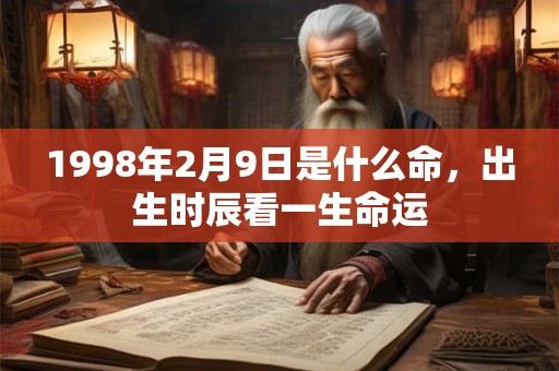 1998年2月9日是什么命，出生时辰看一生命运