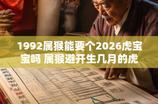 1992属猴能要个2026虎宝宝吗 属猴避开生几月的虎 1992属猴能要个2026虎宝宝吗 属猴避开生几月的虎
