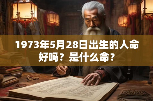 1973年5月28日出生的人命好吗?是什么命? 1973年5月28日出生的人命好吗?是什么命?