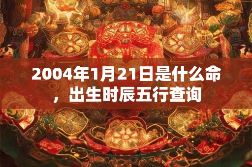 2004年1月21日是什么命，出生时辰五行查询