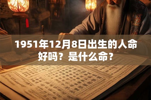 1951年12月8日出生的人命好吗？是什么命？