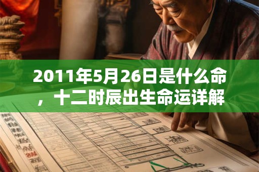 2011年5月26日是什么命，十二时辰出生命运详解