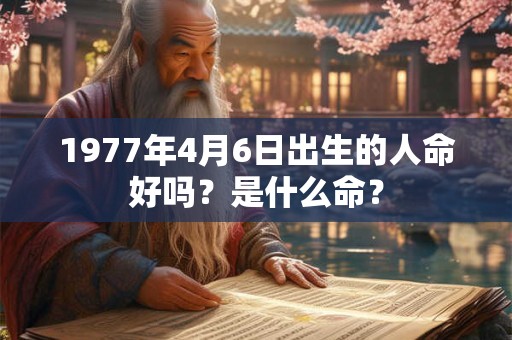 1977年4月6日出生的人命好吗？是什么命？