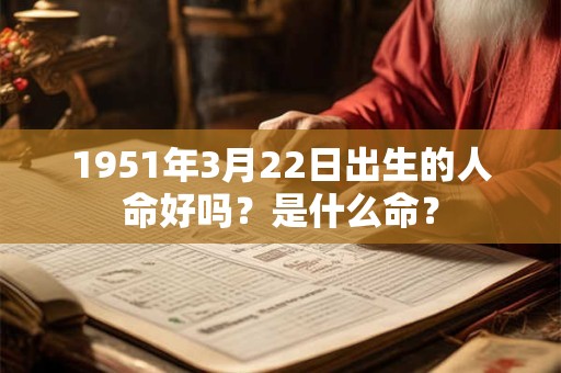 1951年3月22日出生的人命好吗?是什么命? 1951年3月22日出生的人命好吗?是什么命?