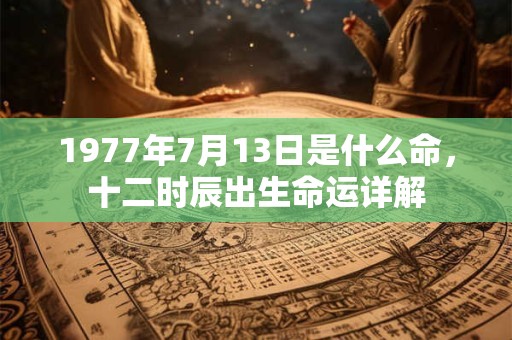 1977年7月13日是什么命,十二时辰出生命运详解 1977年7月13日是什么命,十二时辰出生命运详解
