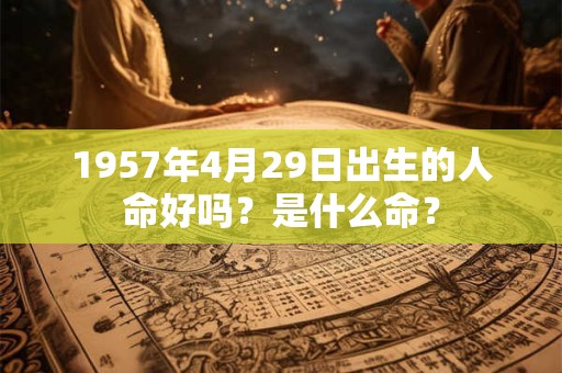 1957年4月29日出生的人命好吗?是什么命? 1957年4月29日出生的人命好吗?是什么命?