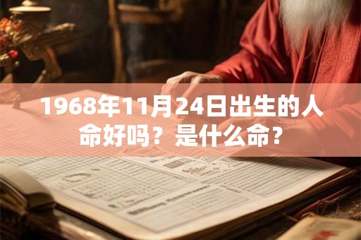 1968年11月24日出生的人命好吗？是什么命？