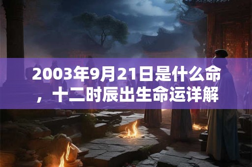 2003年9月21日是什么命，十二时辰出生命运详解