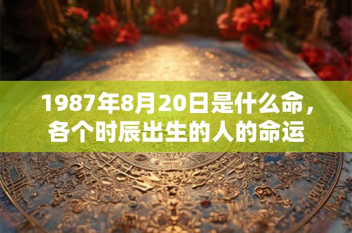 1987年8月20日是什么命,各个时辰出生的人的命运 1987年8月20日是什么命,各个时辰出生的人的命运