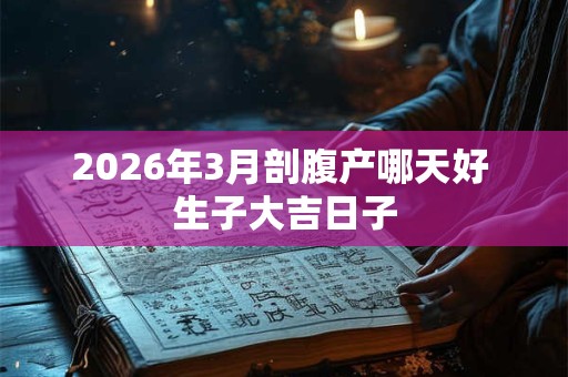 2026年3月剖腹产哪天好 生子大吉日子 2026年3月剖腹产哪天好 生子大吉日子