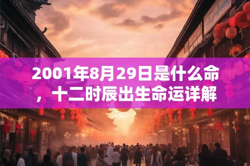 2001年8月29日是什么命,十二时辰出生命运详解 2001年8月29日是什么命,十二时辰出生命运详解