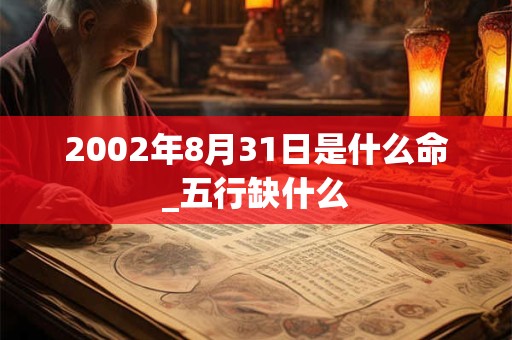 2002年8月31日是什么命_五行缺什么 2002年8月31日是什么命_五行缺什么