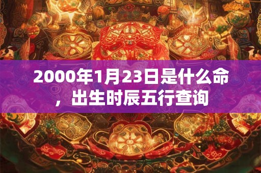 2000年1月23日是什么命，出生时辰五行查询