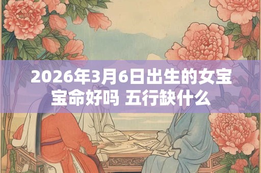2026年3月6日出生的女宝宝命好吗 五行缺什么
