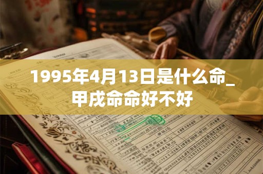 1995年4月13日是什么命_甲戌命命好不好