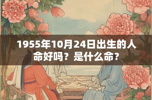 1955年10月24日出生的人命好吗？是什么命？