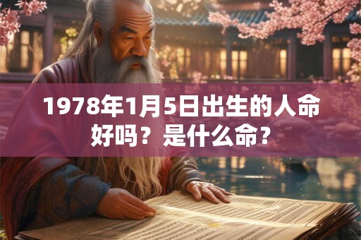 1978年1月5日出生的人命好吗?是什么命? 1978年1月5日出生的人命好吗?是什么命?